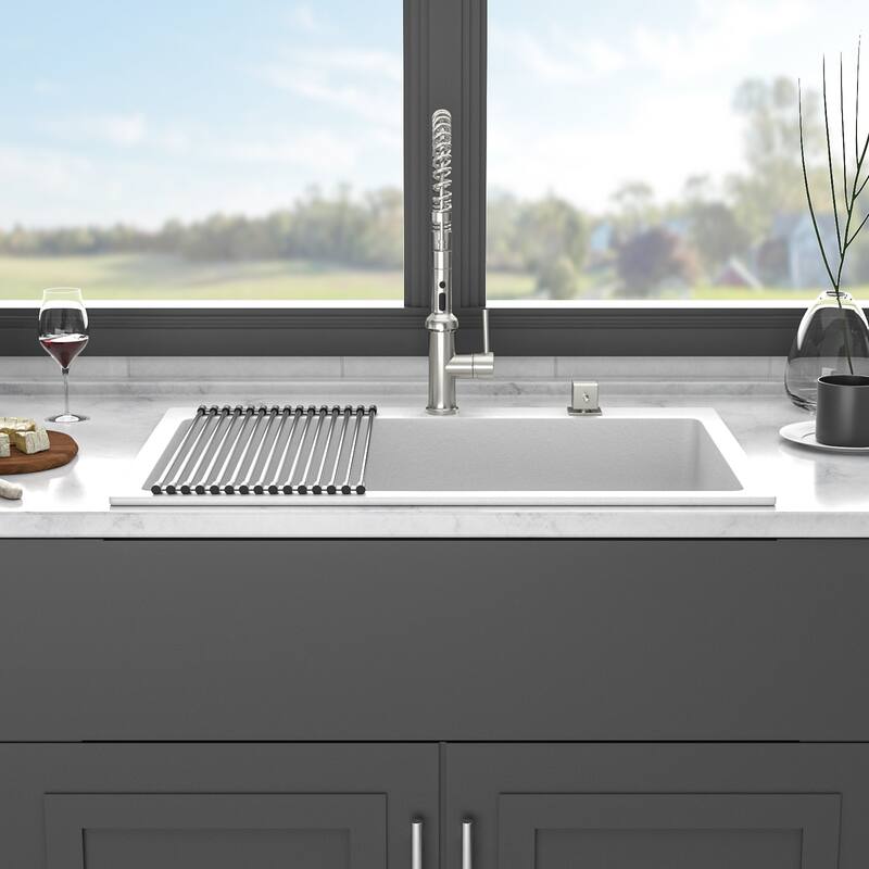 Drop-In Single Bowl Quartz Kitchen Sink