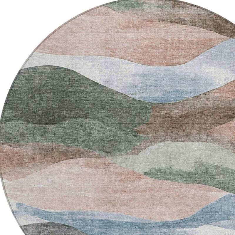 HomeRoots Abstract Transitional Rectangle Outdoor Rug