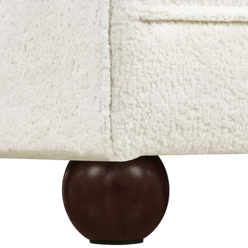 82"W Chenille Upholstered Couch With Cushion, Modern Loveseat Sofa, 3-Seater Sofas For Living Room, Beige/Blue/Grayish Brown