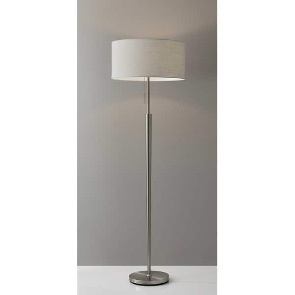 Stylish Triple Pole Brushed Steel Metal Table Lamp Stylish Triple Pole Brushed Steel Metal Table Lamp