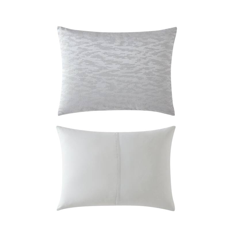 Vera Wang Illusion Grey Duvet Cover Set