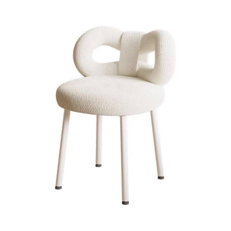 Ergonomic Bow Leisure Chair with High Resilience Sponge Cushion