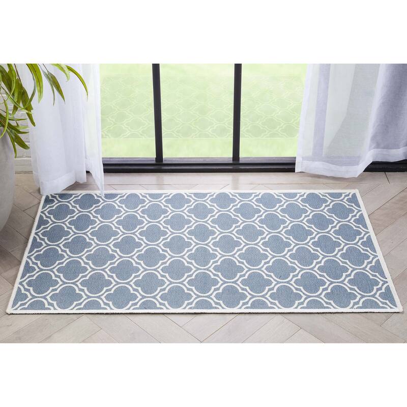 Well Woven Apollo Lattice Moroccan Machine Washable Area Rug