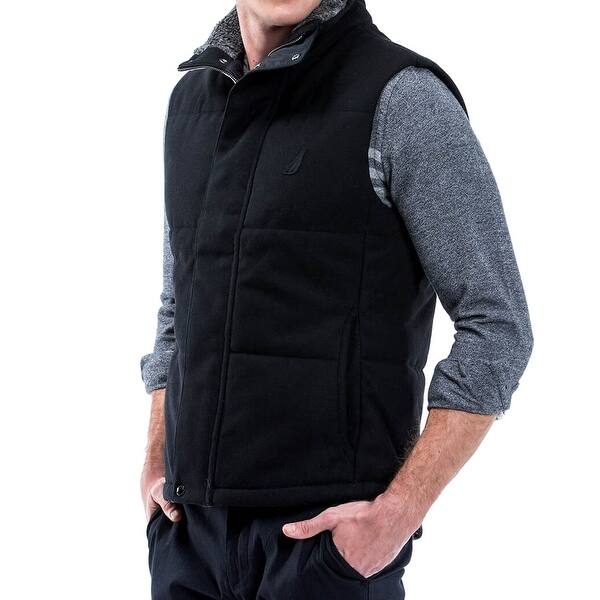 Shop Nautica New Black Men Medium M Heat Retention Full Zip Vest Jacket Free Shipping On Orders Over 45 Overstock 19879246