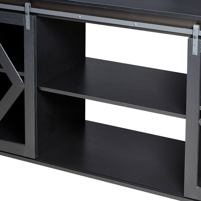 Anmytek 80 Gallon Heavy Duty Metal Aquarium Stand with Cabinet for Fish Tank Accessories Storage