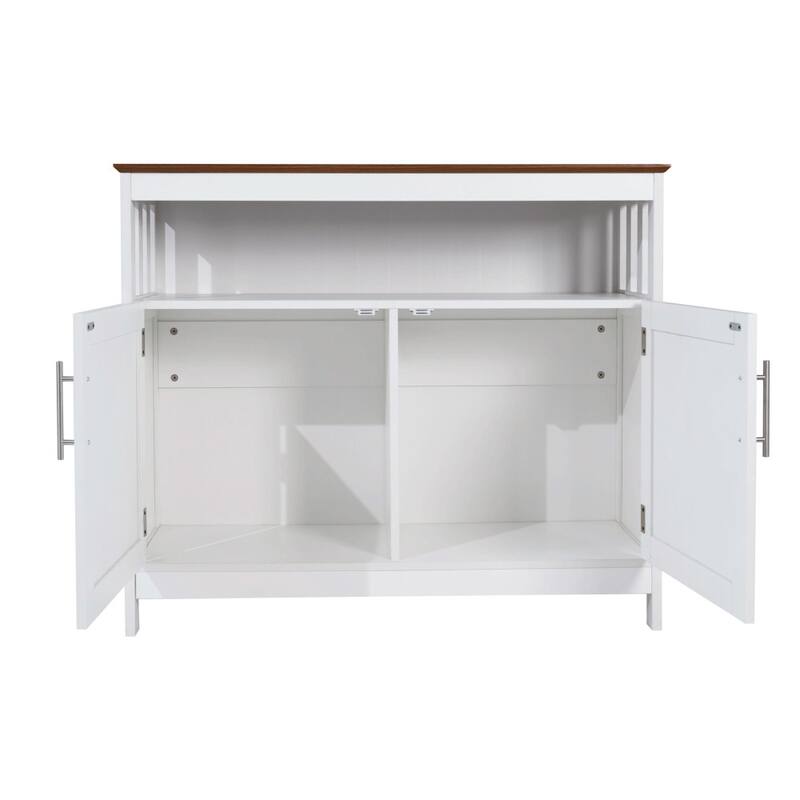 Traditional Sideboard and Buffet with Open and Closed Storage