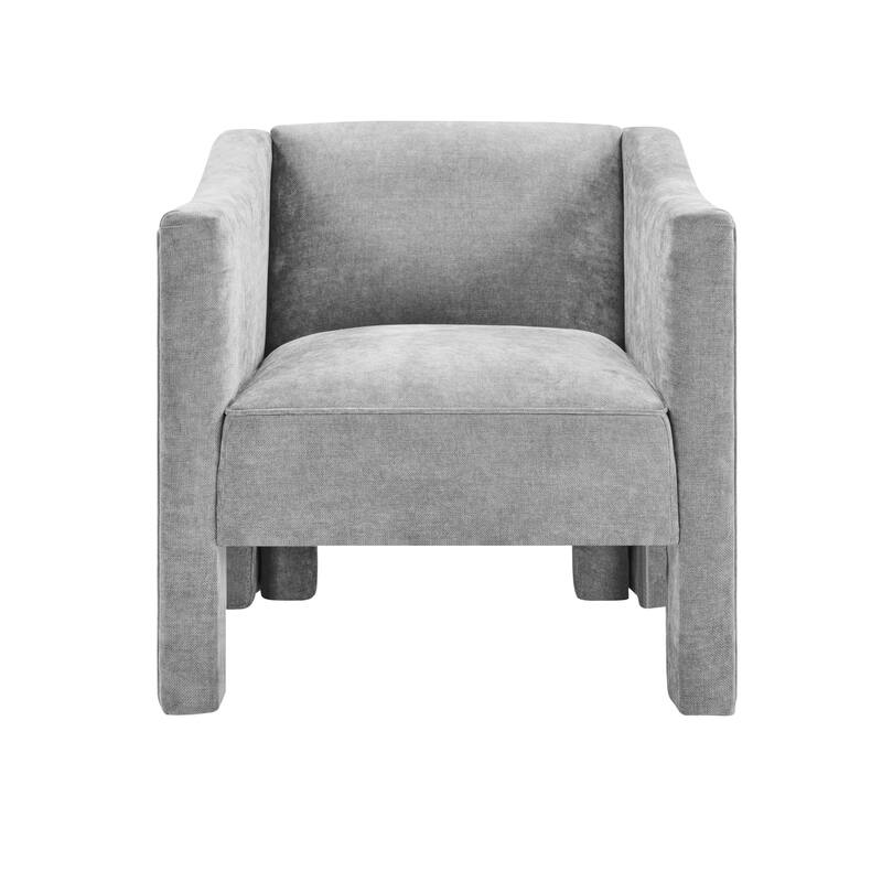 Christopher Knight Home - Barrel Modern Upholstered Accent Chair with Ergonomic Comfort.