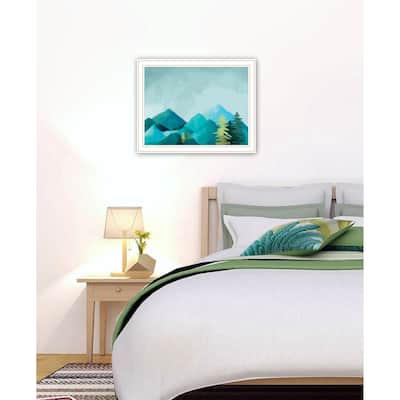 TrendyDecor4U Contemporary "Adventure Awaits I" Framed Print Wall Art