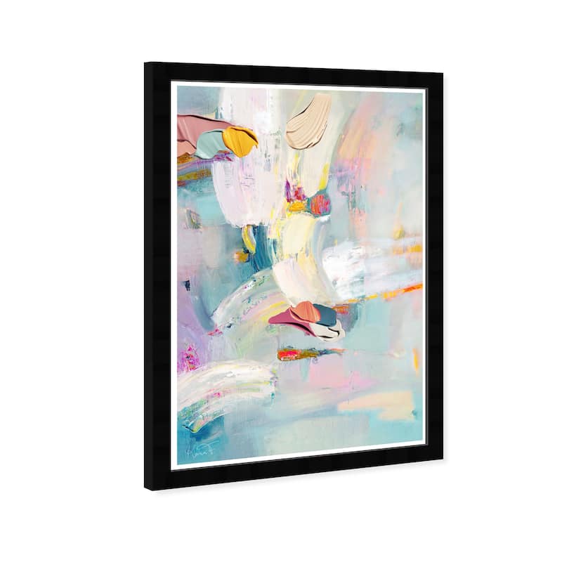 Wynwood Studio Prints Abstract Sunny Chicago Blue and Modern & Contemporary Wall Art Canvas Print