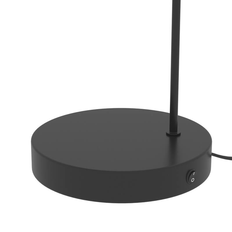 Maxax 19" Rattan Shade Metal USB Desk Lamp