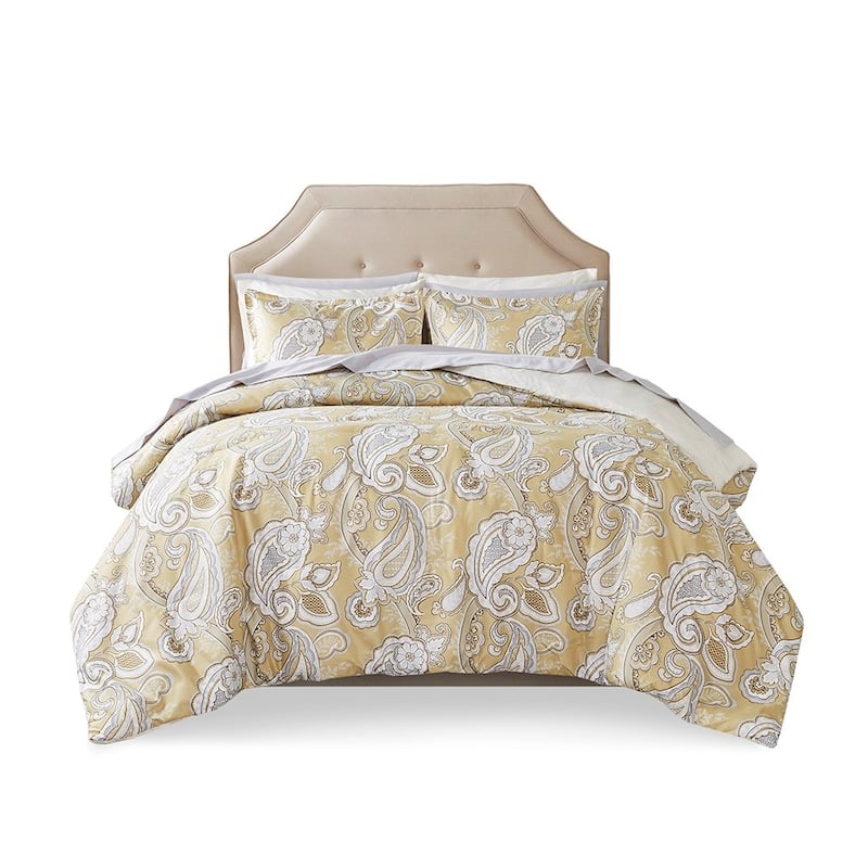 Gracie Mills Juarez 9-Piece Modern All over Paisley Print Comforter Set ...