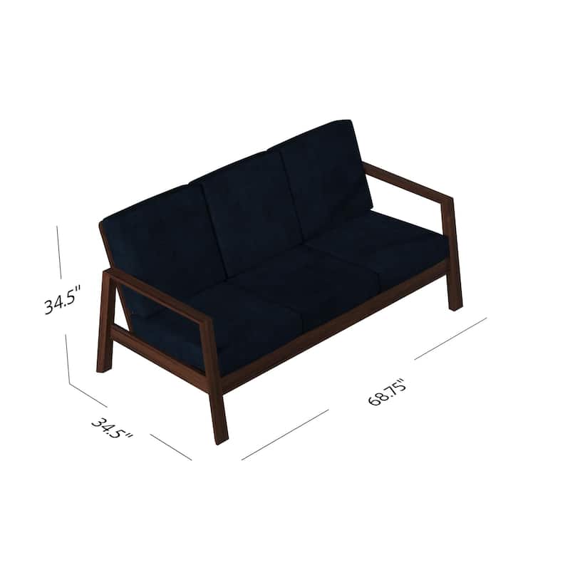Mid-Century Modern 3-Seater Sofa