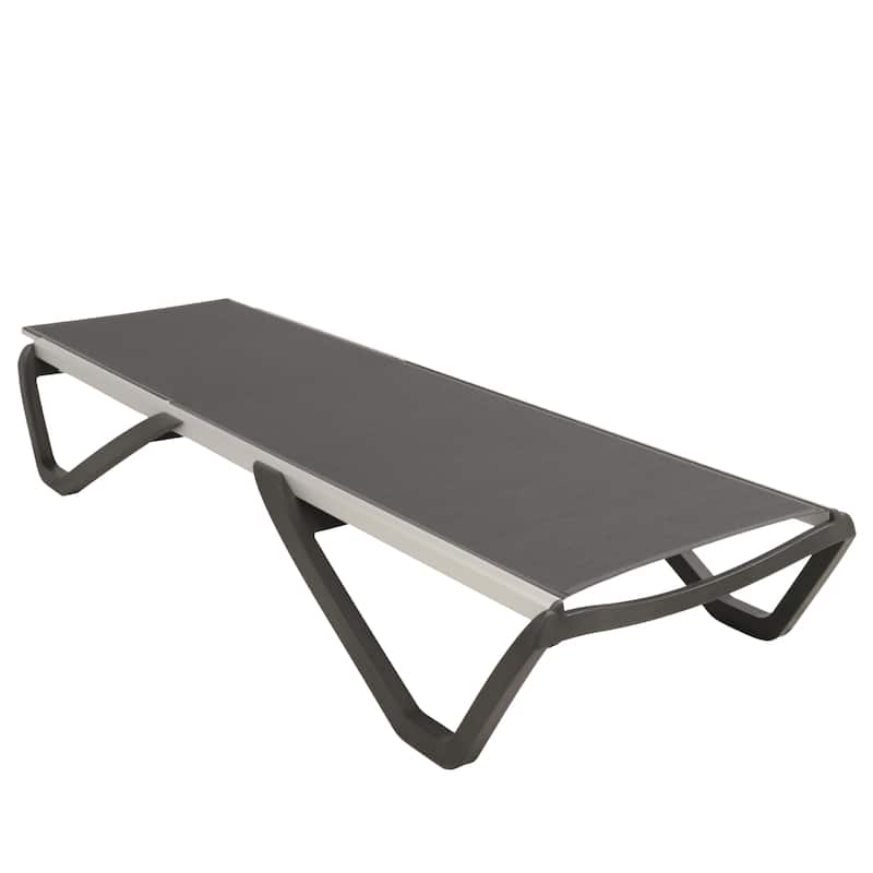 Furnish Theory Seabreeze Deck Patio Sunlounger Sun Lounger Lounge Chair Sling Chaise Lounger (Various Frame & Mesh Colors)