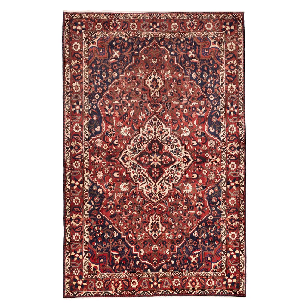ECARPETGALLERY Hand-knotted Kayseri Vintage Red Wool Rug - 6'11 x 10'8