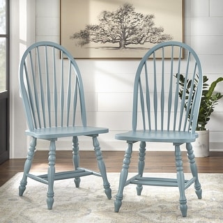Lifestorey Kingsley Oversized Solid Wood Windsor Dining Chair - On