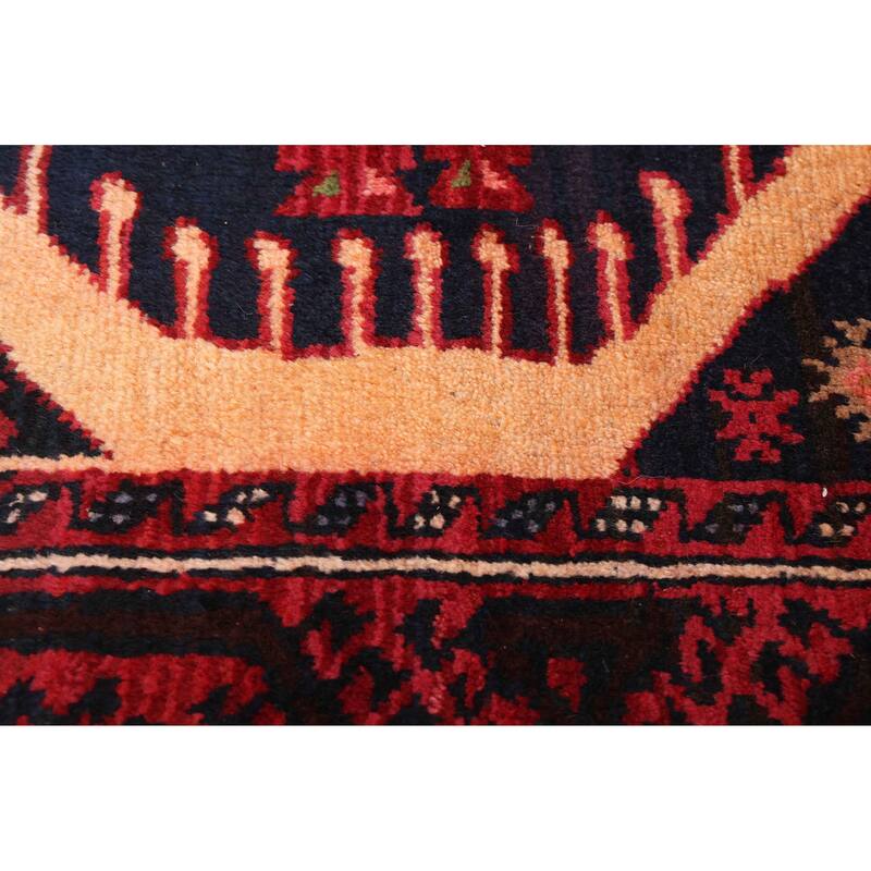 ECARPETGALLERY Hand-knotted Baluch Beige, Red Wool Rug - 3'4 x 6'1