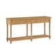 preview thumbnail 22 of 26, HUALAL HOME Dennis Farmhouse Modern 2-Drawers Wood Console Table with Solid Wood Legs