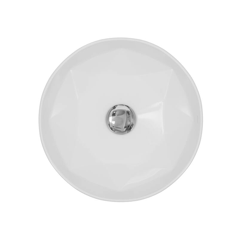 Karran Valera 16" Vitreous China Vessel Bathroom Sink in White