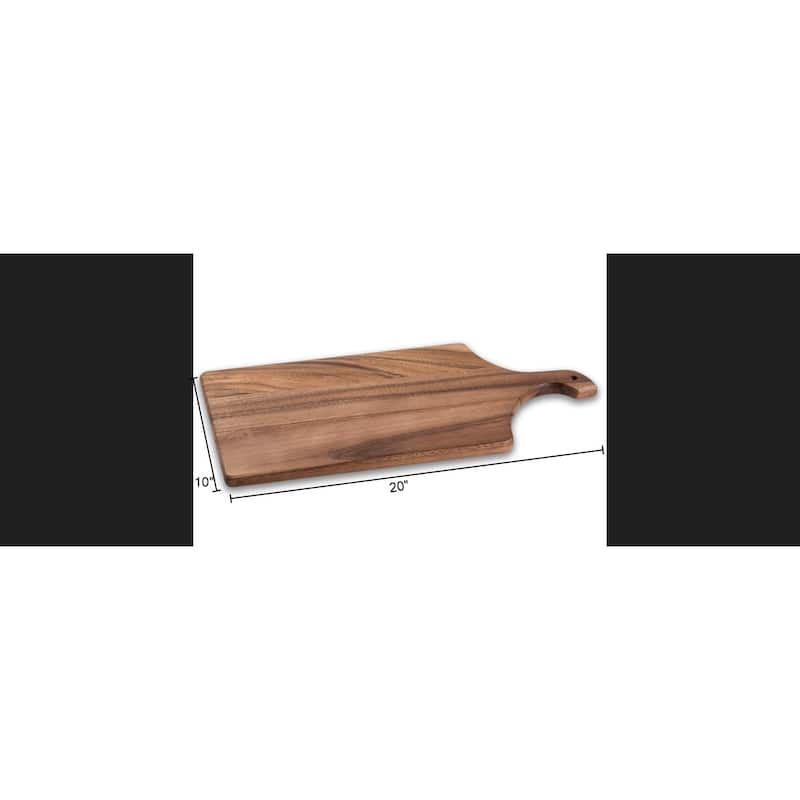 Acacia Wood Cutting/ Charcuterie Board - Long - 20"x 10"