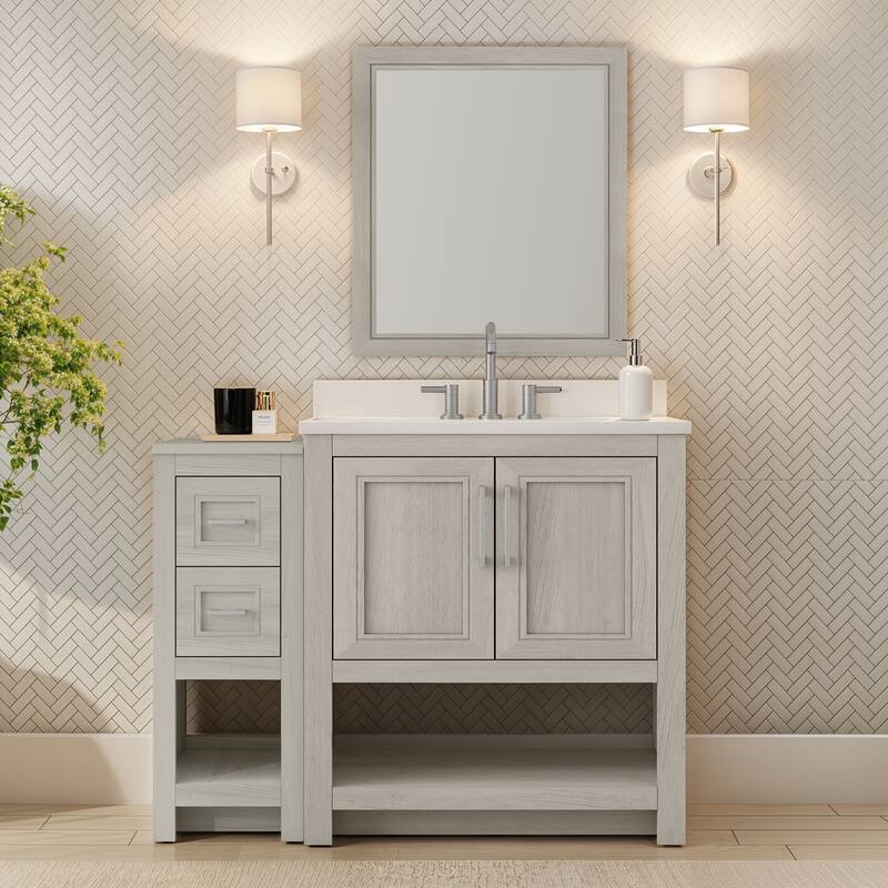 Blakely Vanity with Mirror and 12-inch Side Cabinet