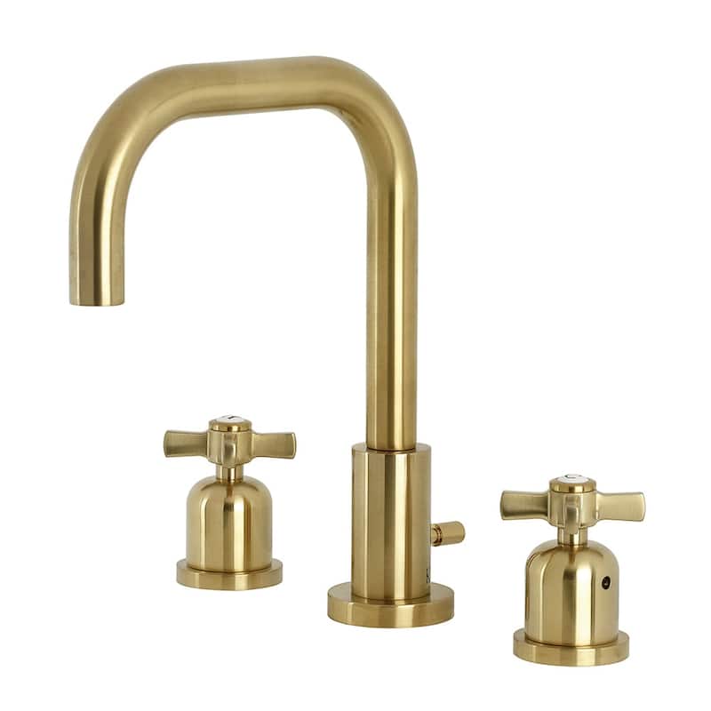 Kingston Brass Millennium 1.2 GPM Widespread Bathroom Faucet with - Brushed Brass