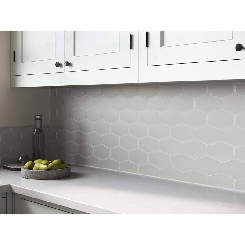 Cruz Bay Studio MKT2872 Long Hex - 11" x 11" Geometric Floor and Wall
