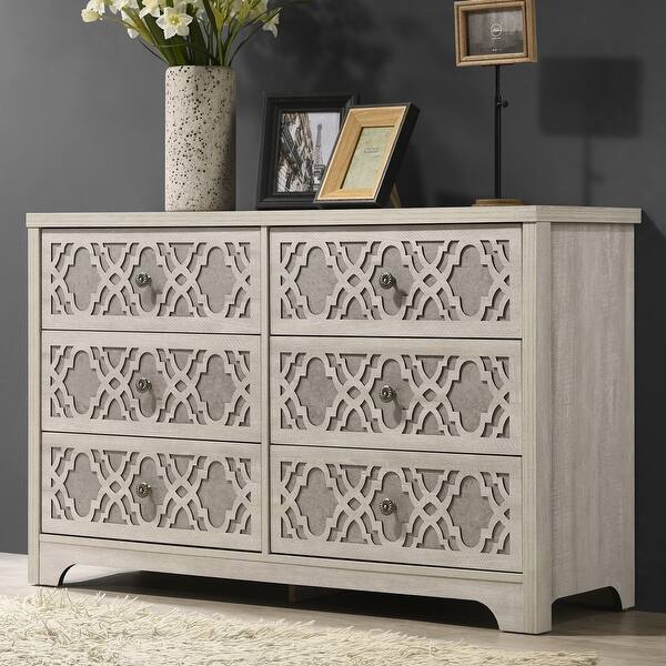 dusty grey oak dresser Azienda 6-Drawer Dusty Grey Oak Dresser - Bed Bath & Beyond