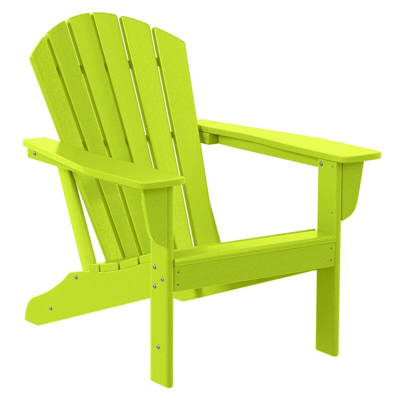 Altura Classic Outdoor Eco-Friendly All Weather Adirondack Chair with Ottoman (2-Piece Set)