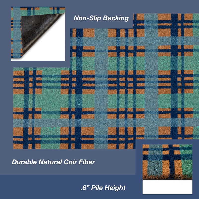 Liora Manne Natura Plaid Outdoor Mat