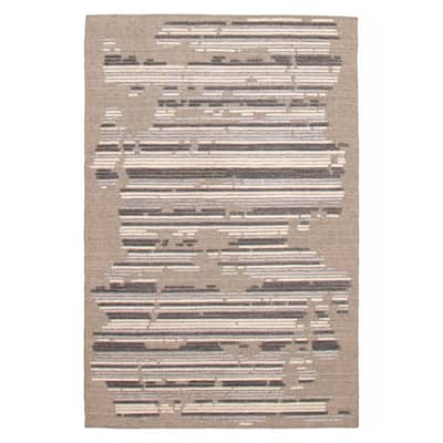 ECARPETGALLERY Hand-knotted Tangier Grey Wool Rug - 5'3 x 8'0