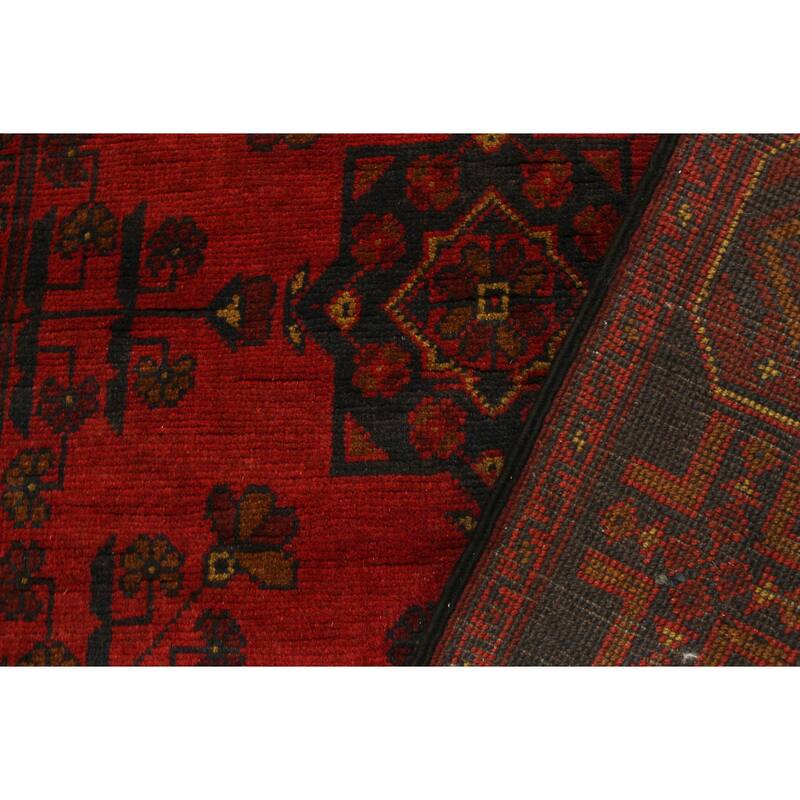 Rustic Biljik Khal Mohammadi Finley Red/Blue Runner - 2'7'' x 12'3''