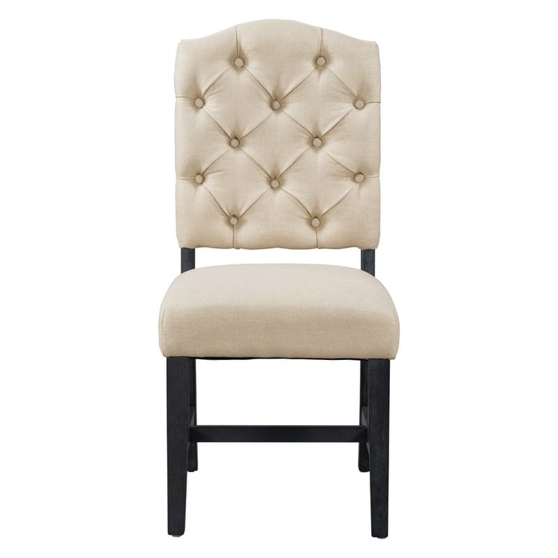 Retro Style Dining Chair Set with 4 Upholstered Chairs for Dining Room and Living Room