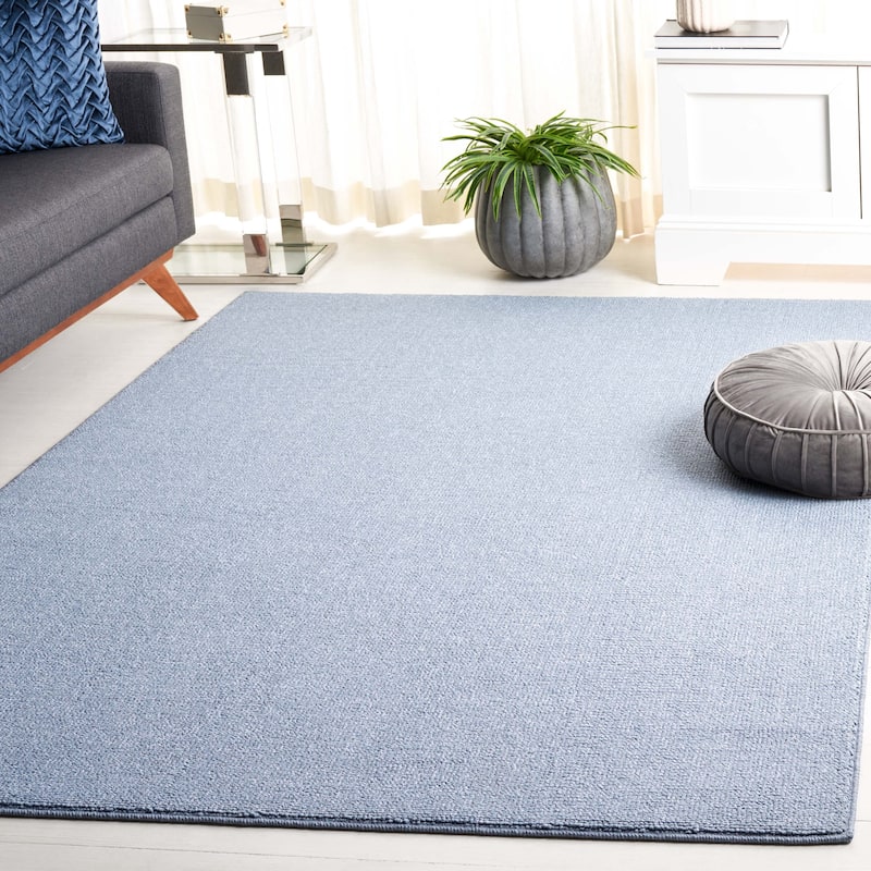 SAFAVIEH River Alcie Contemporary Solid Rug - 5'3" x 7'6" - Blue