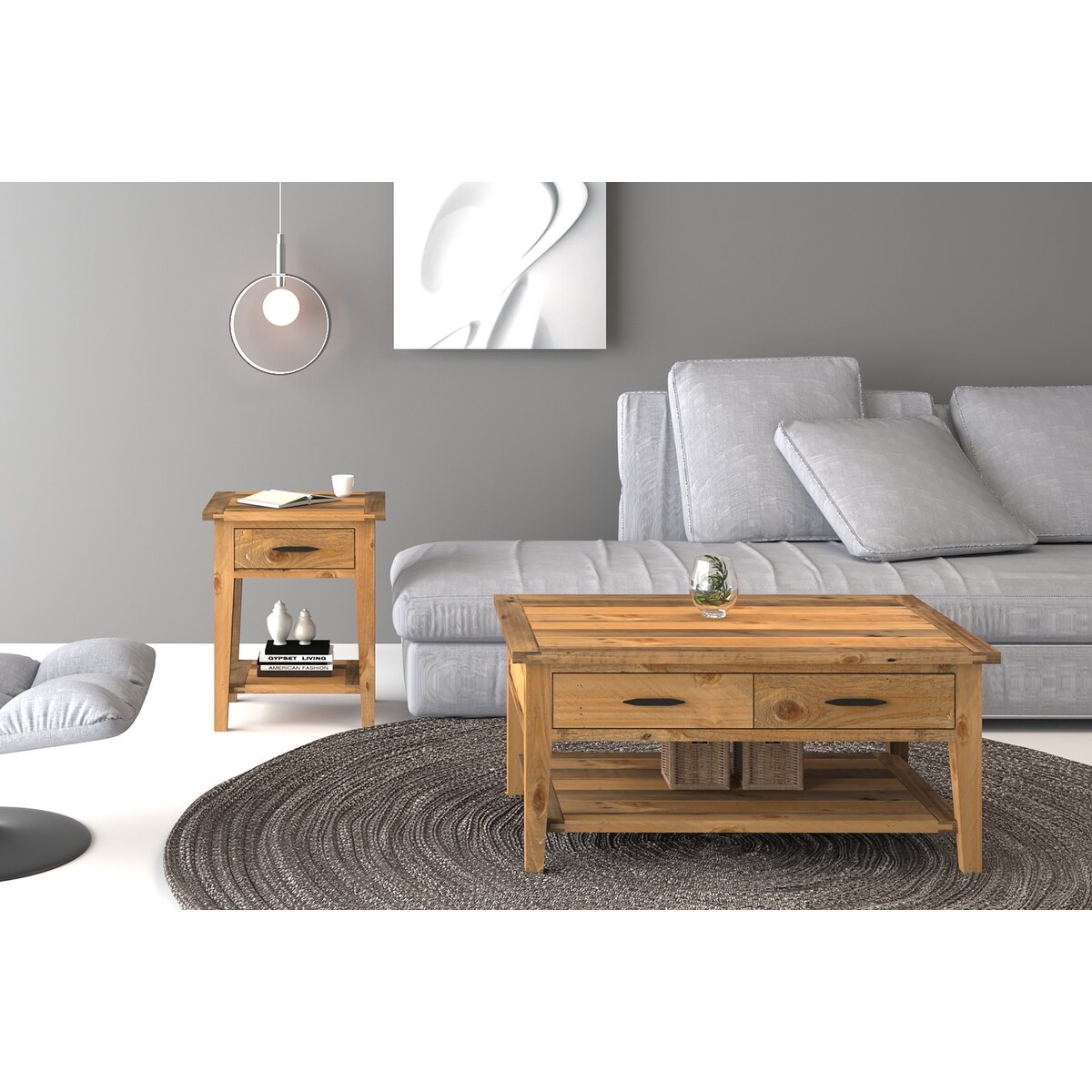 wooden lamp tables living room