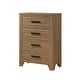 preview thumbnail 9 of 18, Furniture of America Nyess Modern Chestnut Brown 3-Piece Wood Kids Bedroom Set