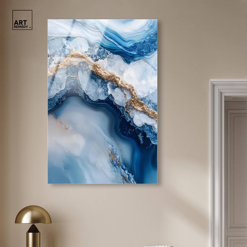 Molten Topaz II Acrylic by Art Remedy, Ready to Hang