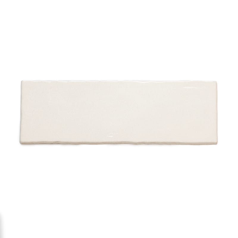 Zellige 2.5x8 Blanco Glossy Ceramic Subway Tile - Wall & Backsplash - 2.5 x 8 Sample - Blanco