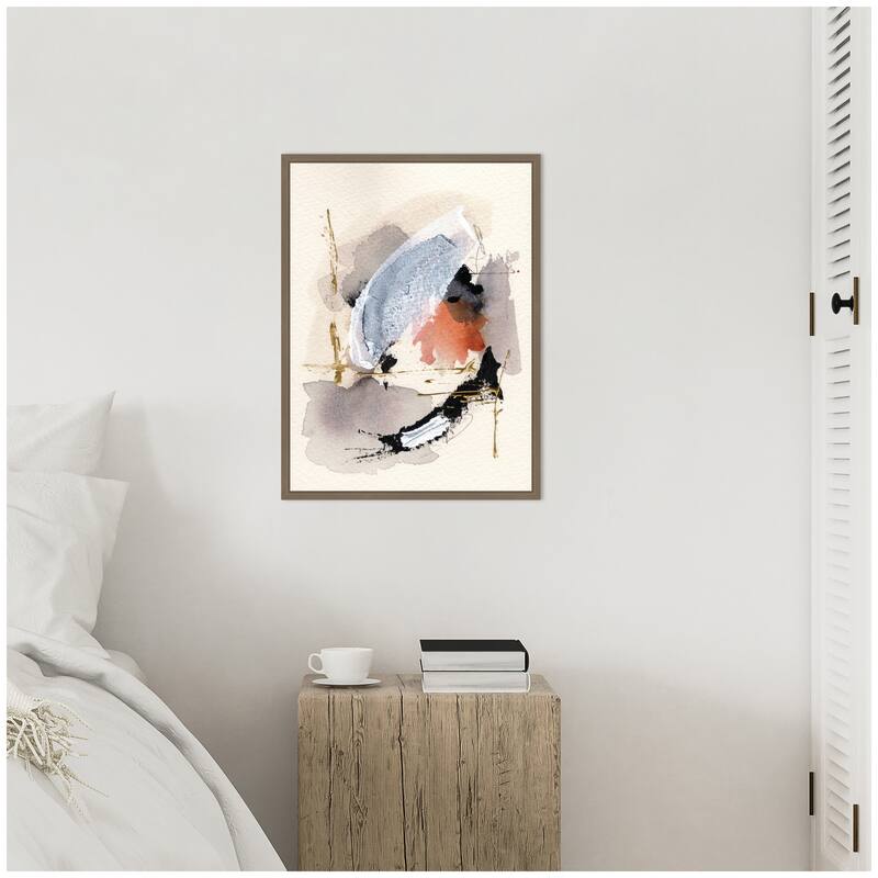 Kate and Laurel Sylvie Urban Wanderer 2 Framed Canvas by Xizhou Xie
