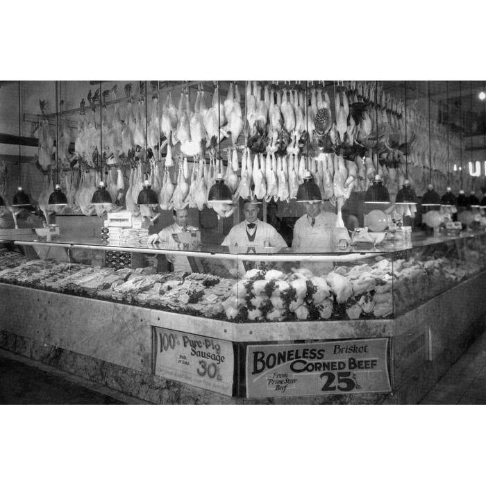 Pike Place Market, meat stall Black and White Gallery Wrapped Canvas Bed Bath & Beyond 31765303