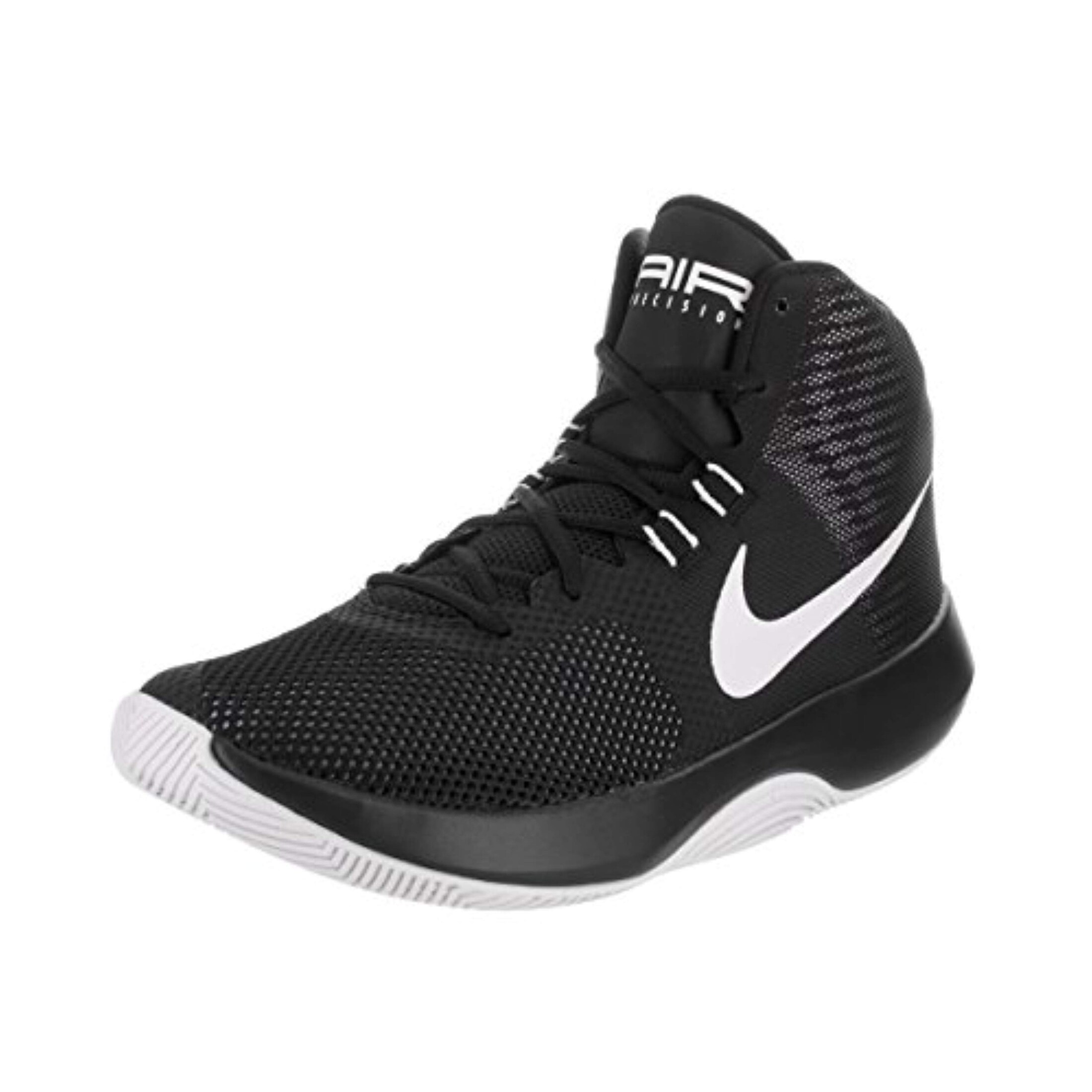 Shop Nike Men S Air Precision Black White Cool Grey Basketball