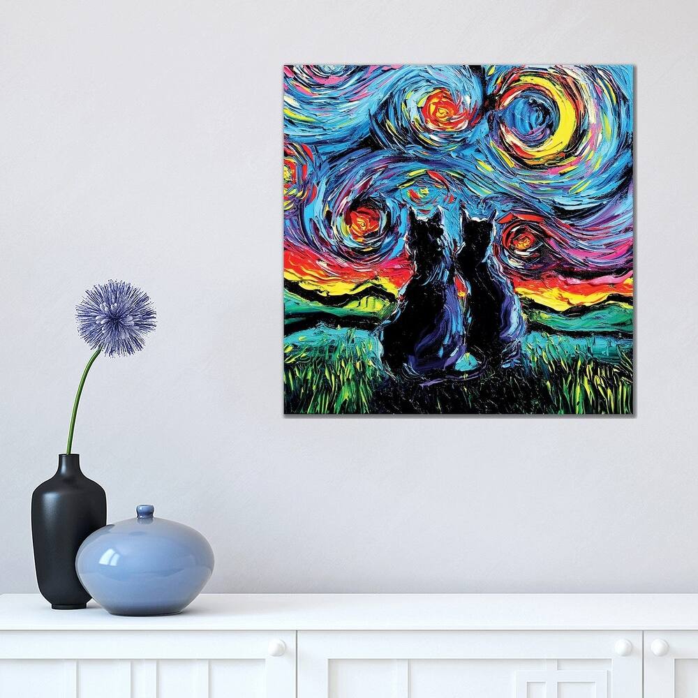 iCanvas "Van Gogh's Cats" by Aja Trier Canvas Print