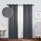 preview thumbnail 50 of 68, Superior Shimmer Washable Room Darkening Curtains, Set of 2 Panels 42" x 108" - Grey