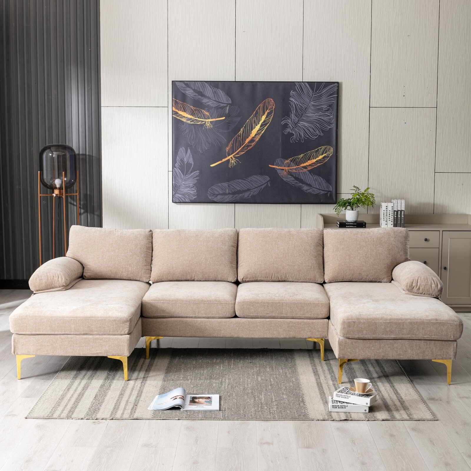 Pillow top sectional cheap sofa
