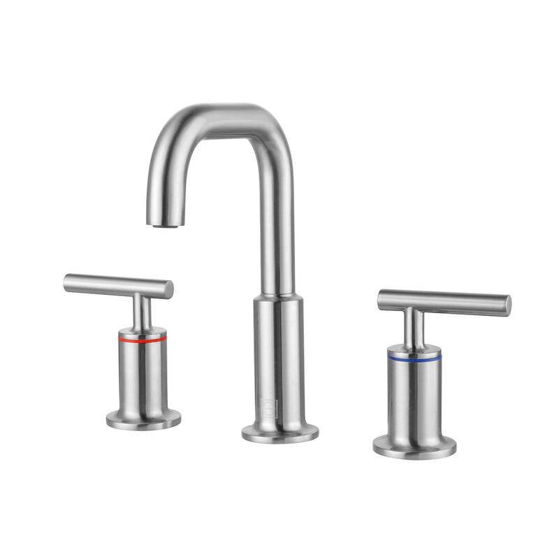 Indigo Home 8 inch Widespread Double Handle Bathroom Faucet
