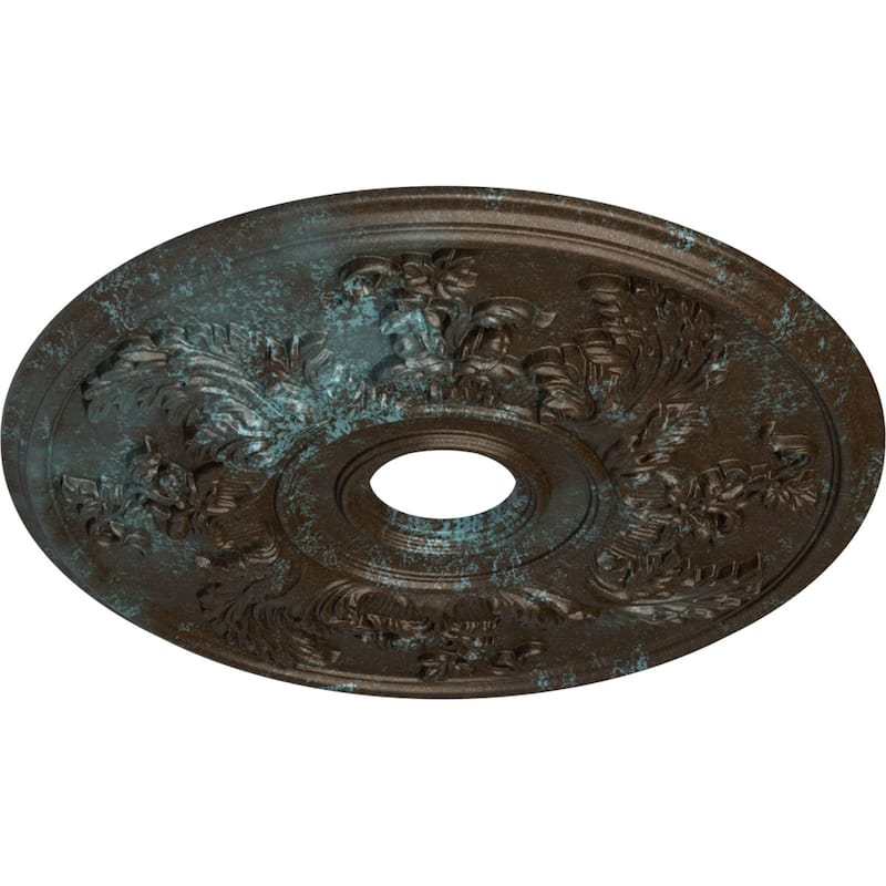 23 5/8"OD x 4 5/8"ID x 1 7/8"P Acanthus Twist Ceiling Medallion