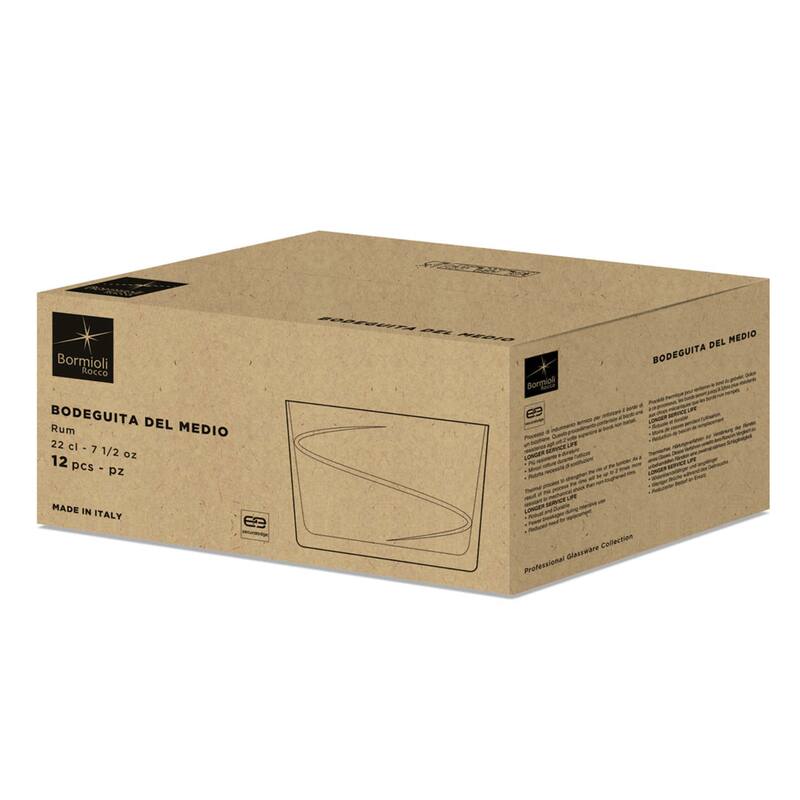 Bormioli Rocco Set of 12 Bodega Swirl Glasses