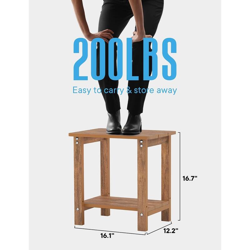WINSOON HIPS All Weather Outdoor Side Table