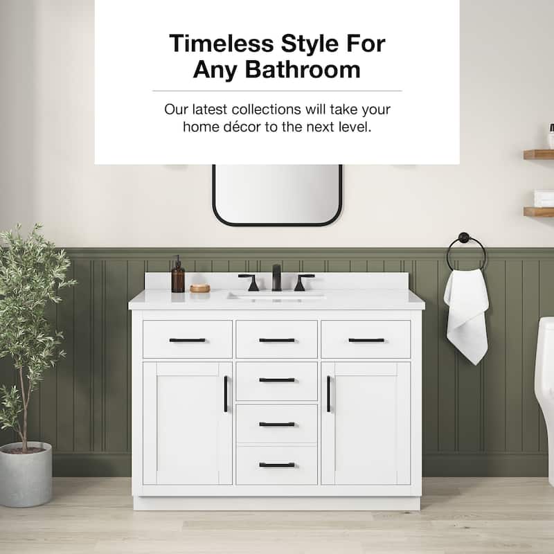 OVE Bailey Bathroom Vanity with Power Bar
