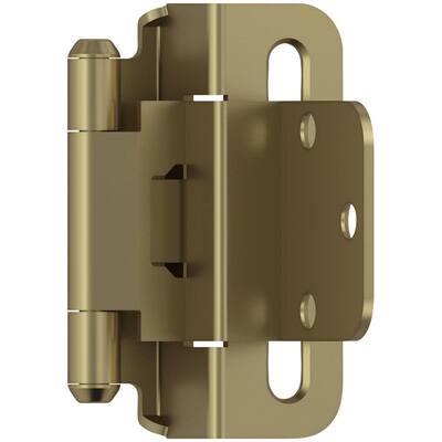 Amerock BP7565 Functional Hardware 3/8" Inset Wrap Cabinet Door Hinge - Golden Champagne