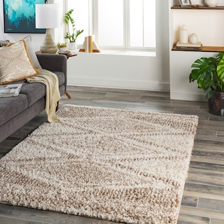 Livabliss Drina Neutral Global Plush Area Rug